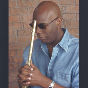 Musician and Lecturer Galen Abdur-Razzaq with his flute
