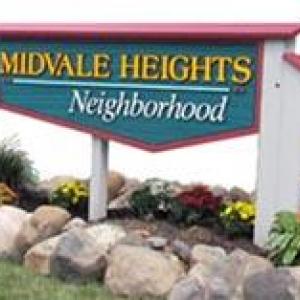 Midvale Heights Neighborhood Sign