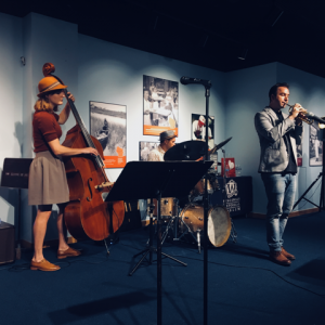 Sandhill Cranes jazz quintet
