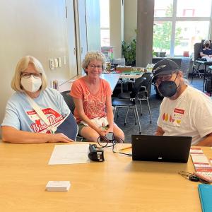 Midvale Heights Community Association volunteers at a Sequoya blood drive