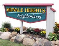Midvale Heights Neighborhood Sign