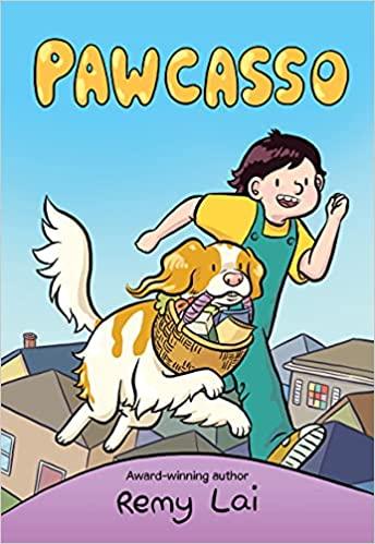 Cover art for the graphic novel "Pawcasso" by Remy Lai