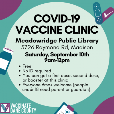 Meadowridge Public Library COVID VACCINE CLINIC