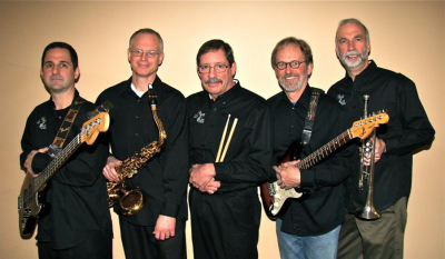 Posed photograph of the members of the All That Jazz Quintet