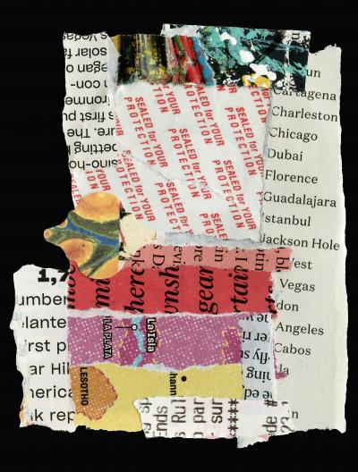 Collaged material