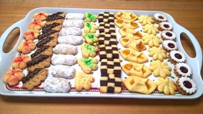 Assortment of holiday cookies
